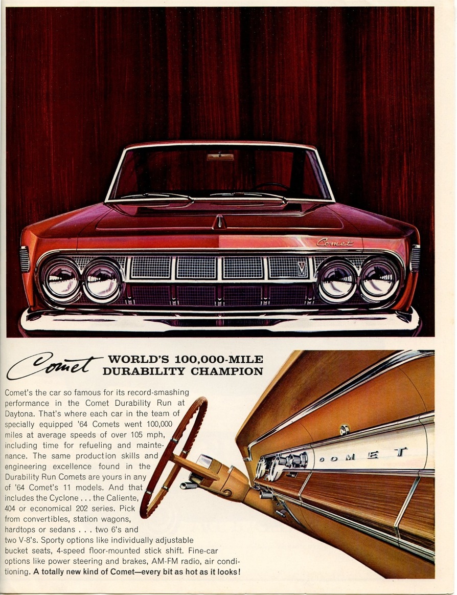 1964 Mercury And Comet Brochure Page 7